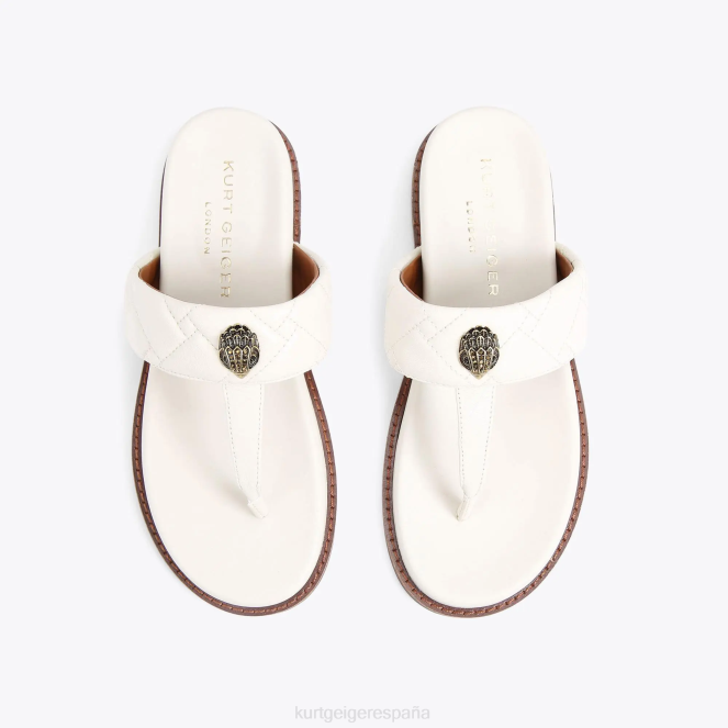 Kurt Geiger mujer Barra en T London Kensington gruesa 2LPR432 | calzados hueso